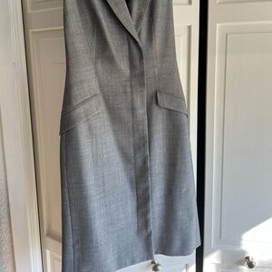 Banana Republic gray trench midi dress size zero